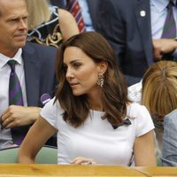 Kate Middleton y el Príncipe Guillermo en la final masculina de Wimbledon 2017