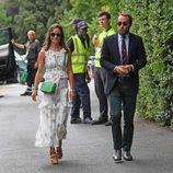 Pippa Middleton y James Middleton en la final masculina de Wimbledon 2017