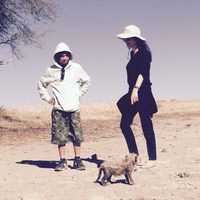 Angelina Jolie, muy feliz inaugura un santuario de animales en Namibia
