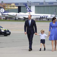 Los Duques de Cambridge y sus hijos se marchan de Polonia tras su visita oficial
