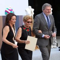 María González e Iñigo Méndez de Vigo en el homenaje a David Delfín