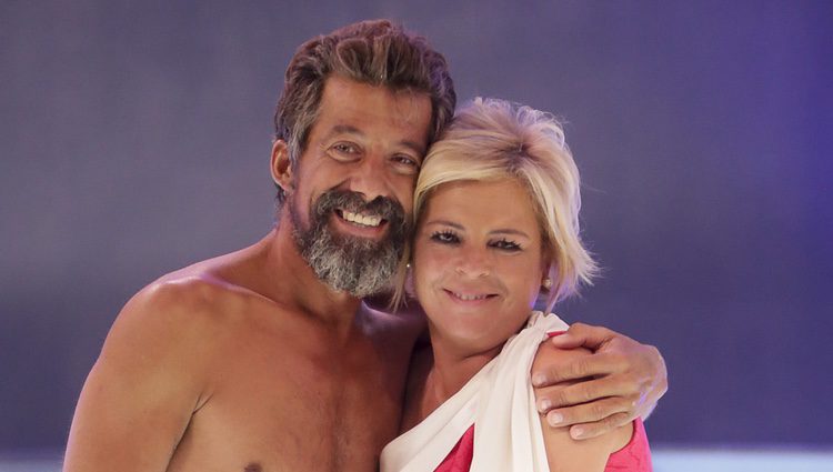 José Luis Losa con su mujer Inma en la gala final de 'Supervivientes 2017'