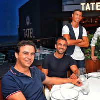 Cristiano Ronaldo en el restaurante Zela con Abel Matute Prats
