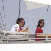La Infanta Elena y Victoria de Marichalar viendo las regatas de la Copa del Rey de Vela 2017