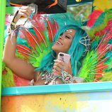 Rihanna en la carroza del Carnaval de Barbados 2017