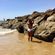 Anabel Pantoja posando en la playa