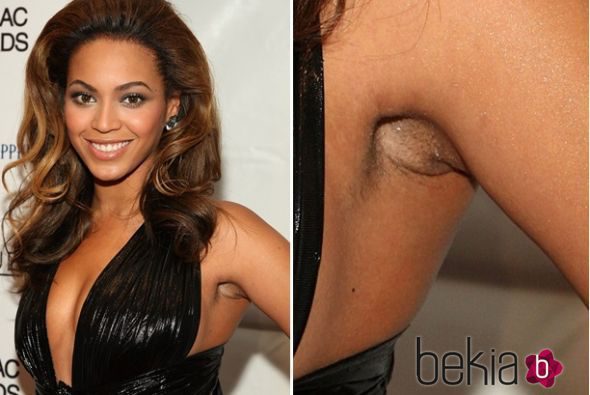 Beyoncé con pelos en las axilas