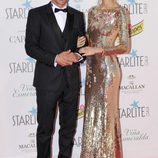 Diego Pablo Simeone y Carla Pereyra en la Gala Starlite 2017 en Marbella