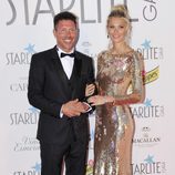 Diego Pablo Simeone y Carla Pereyra en la Gala Starlite 2017 en Marbella