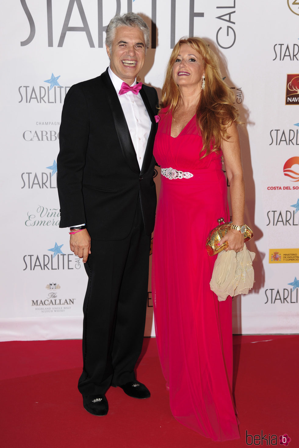 Agustín Bravo y su pareja en la Gala Starlite 2017 en Marbella
