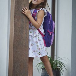 Athena de Dinamarca en su primer día de colegio