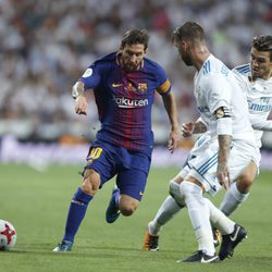 Leo Messi y Sergio Ramos en la Supercopa de España 2017