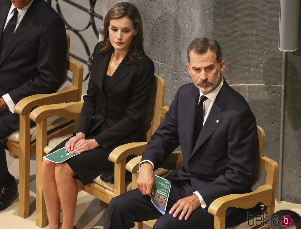 Los Reyes Felipe y Letizia en la Misa por la Paz celebrada tras los atentados de Barcelona y Cambrils