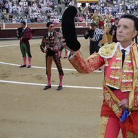 El paseíllo de José Ortega Cano antes de su última corrida de toros