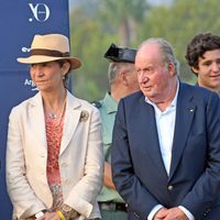 El Rey Juan Carlos, la Infanta Elena, Froilán y Victoria de Marichalar en la Final Copa de Oro del Torneo Internacional de Polo de Sotogrande