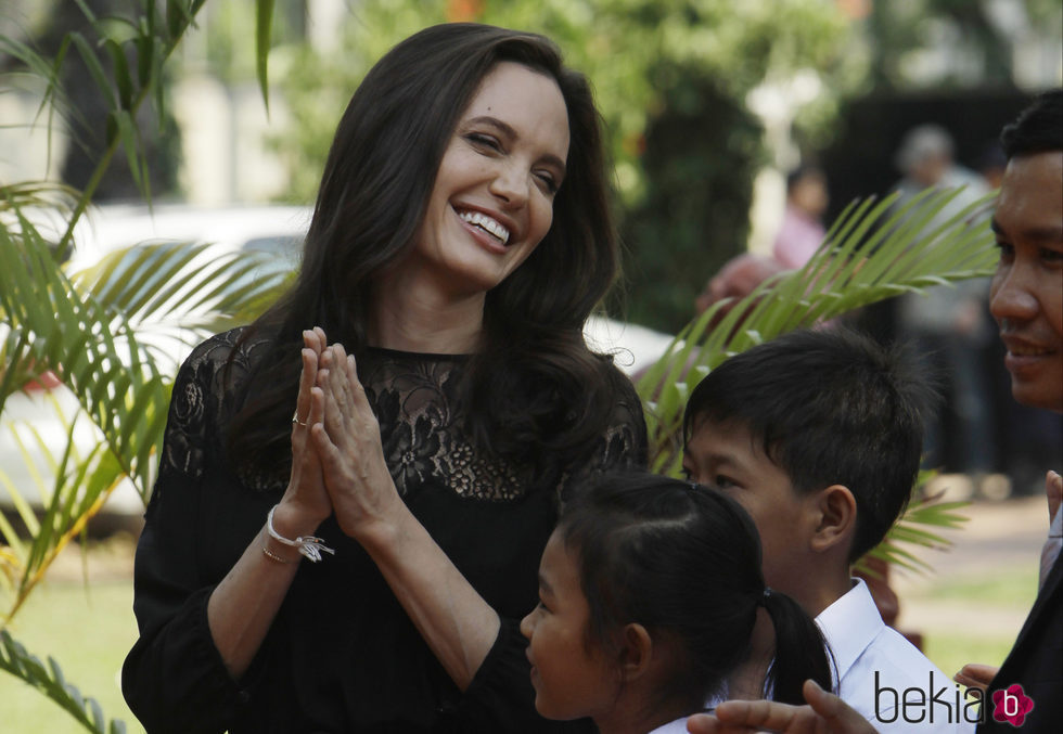 Angelina Jolie en una conferencia