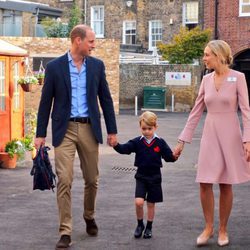El Príncipe Jorge en su primer día de colegio en el Thomas's Battersea