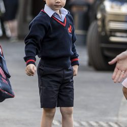 El Príncipe Jorge llega a su primer día de colegio en el Thomas's Battersea
