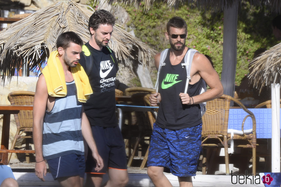 Los hermanos Gasol de vacaciones en Ibiza