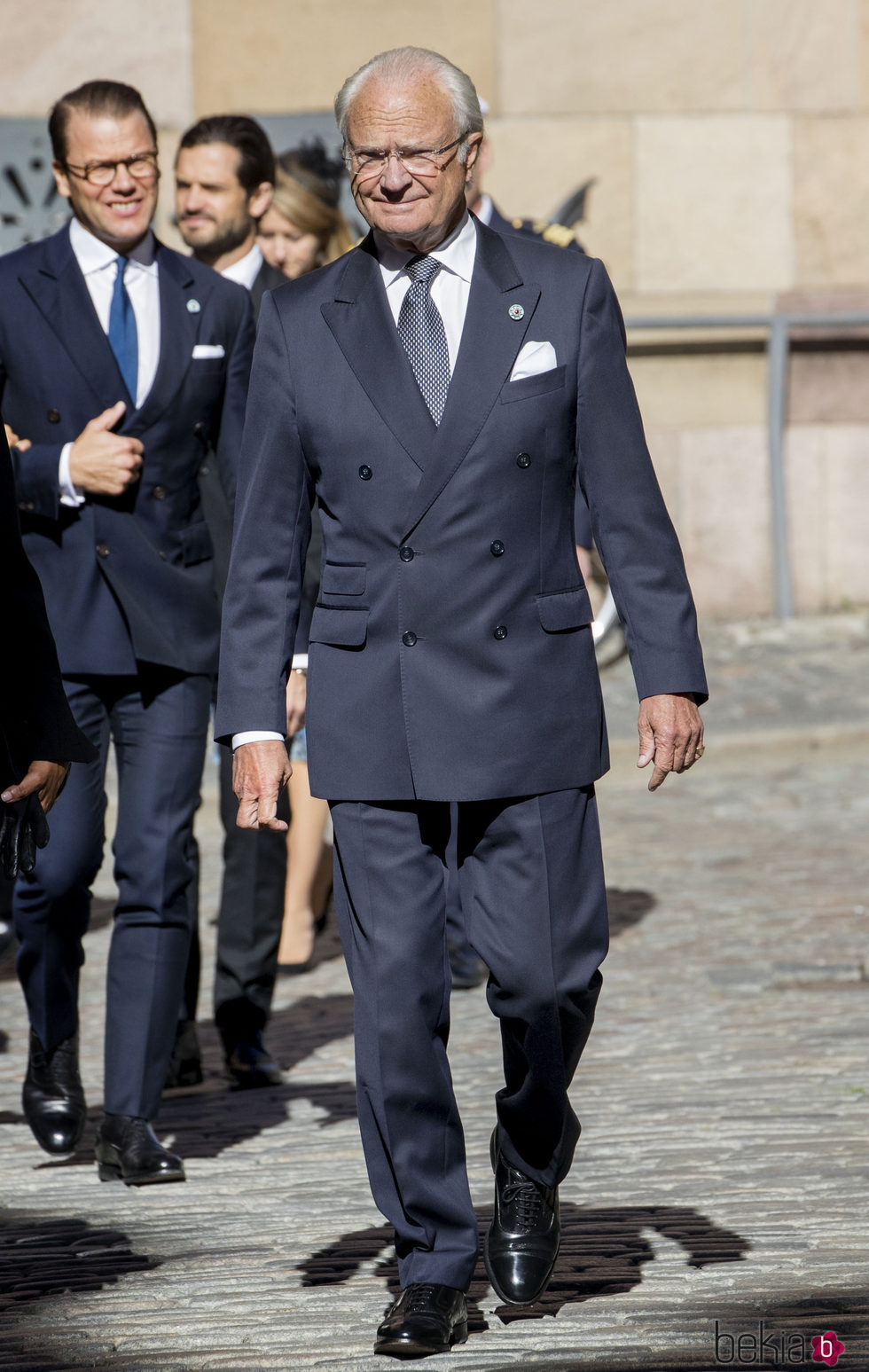 Carlos Gustavo de Suecia en la apertura del Parlamento 2017
