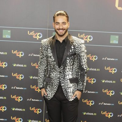 Maluma en la cena de los nominados a los Premios 40 Pricipales 2017