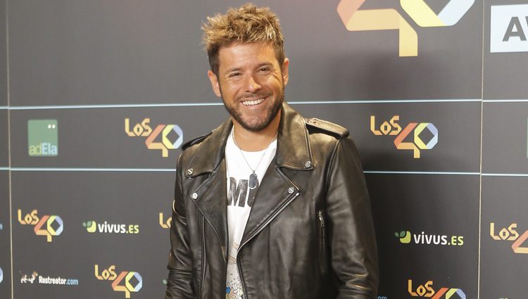 Pablo López en la cena de los nominados a los Premios 40 Pricipales 2017