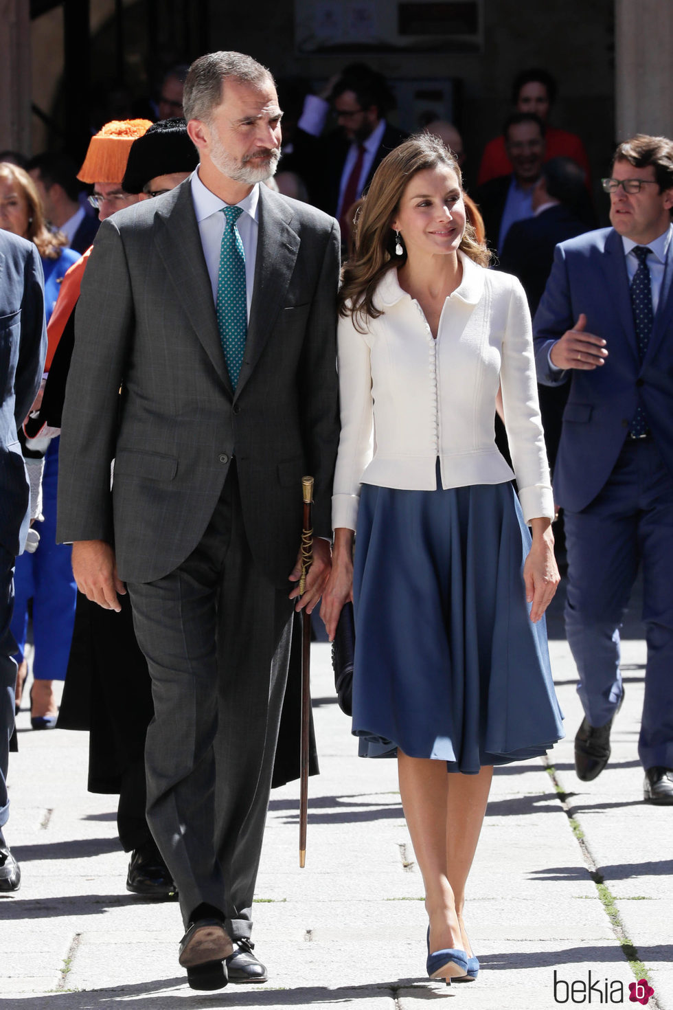 Los Reyes Felipe y Letizia en la inauguración del curso universitario en Salamanca