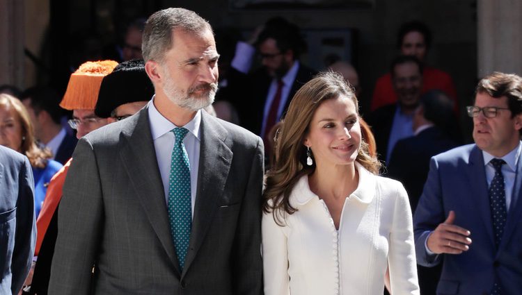 Los Reyes Felipe y Letizia en la inauguración del curso universitario en Salamanca