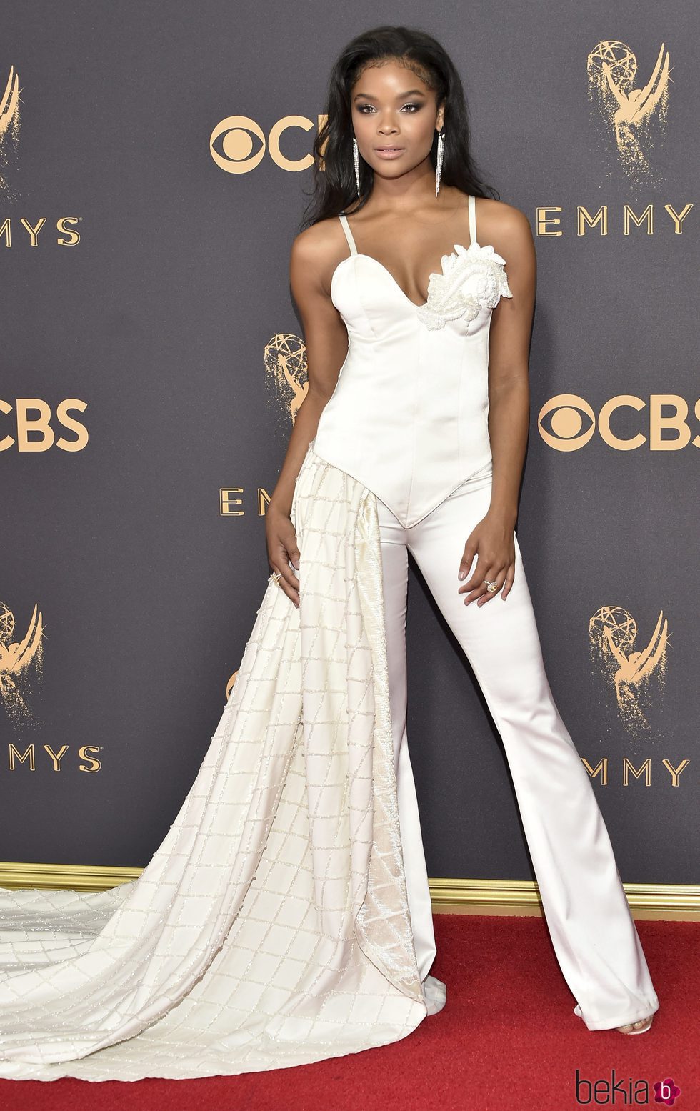 Ajiona Alexus en la alfombra roja de los Premios Emmy 2017