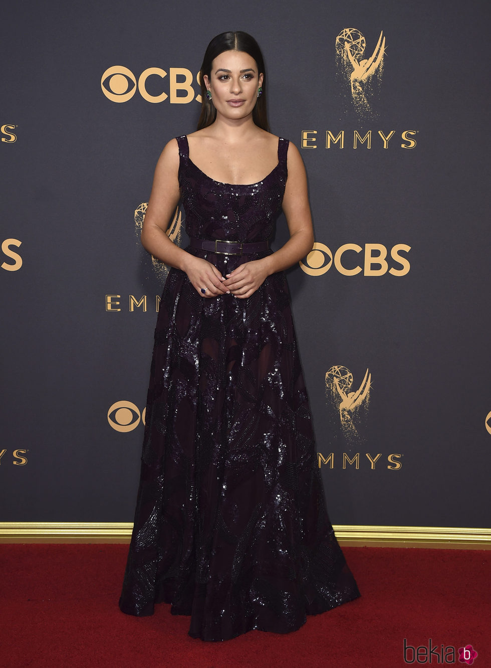 Lea Michele en la alfombra roja de los Premios Emmy 2017