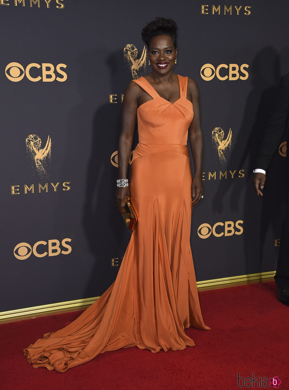 Viola Davis en la alfombra roja de los Premios Emmy 2017