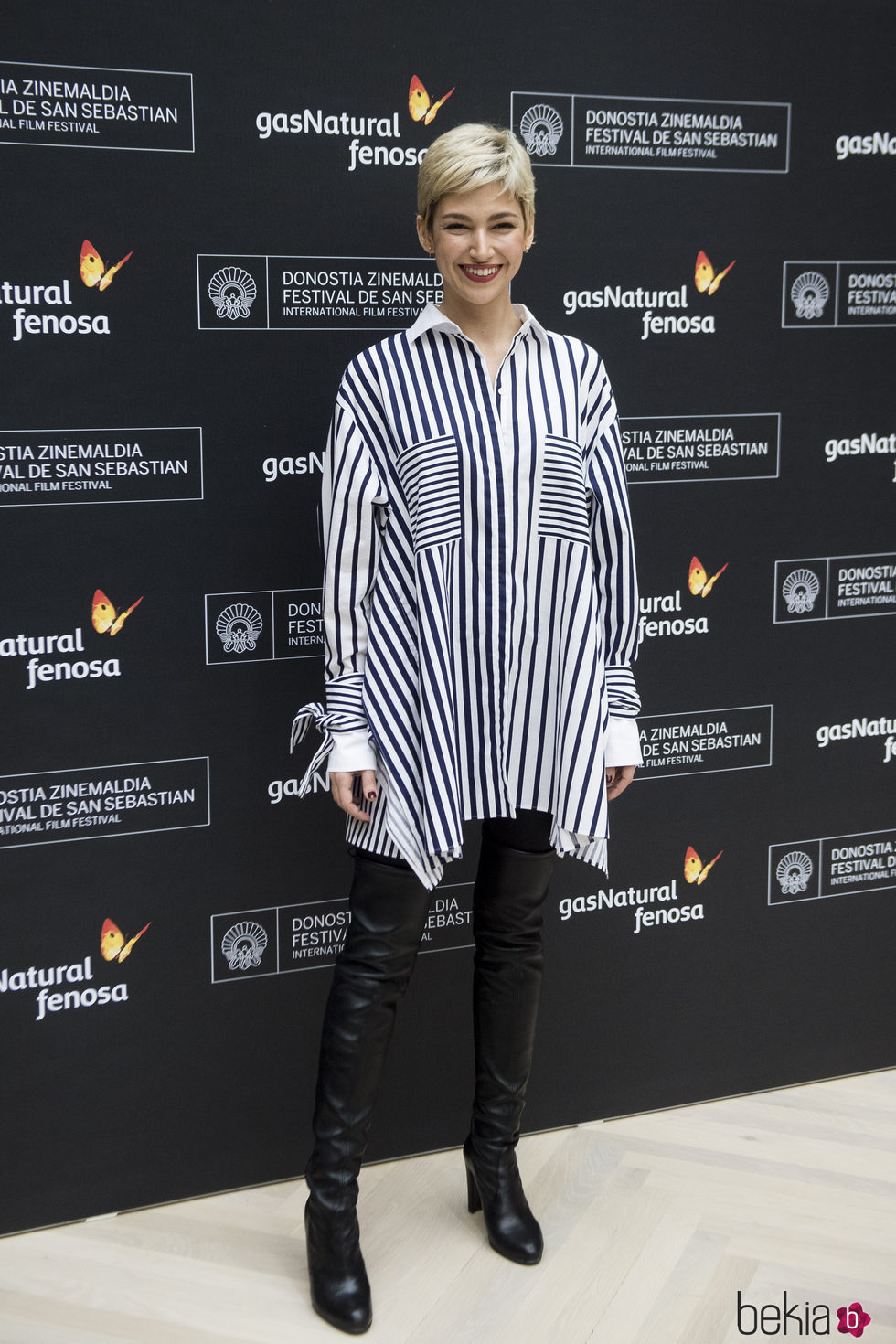Úrsula Corberó en la presentación de 'Proyecto Tiempo' en el Festival de San Sebastián 2017