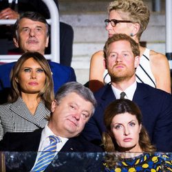 Melania Trump y Harry de Inglaterra en la inauguración de los Juegos Invictus 2017