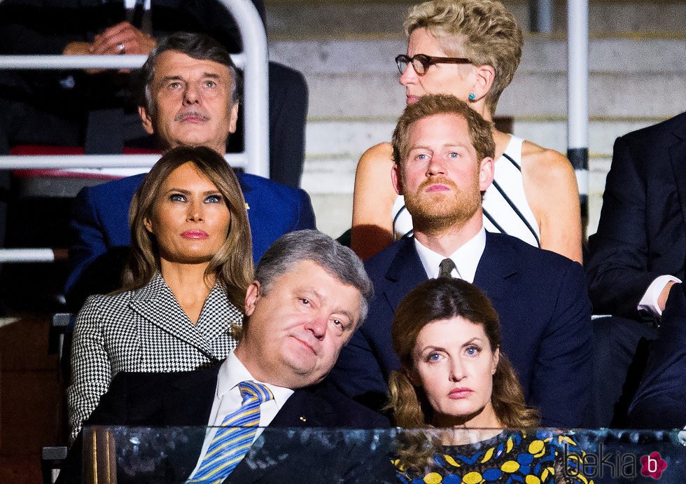 Melania Trump y Harry de Inglaterra en la inauguración de los Juegos Invictus 2017