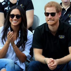 El Príncipe Harry y Meghan Markle, muy divertidos en los Invictus Games de Toronto