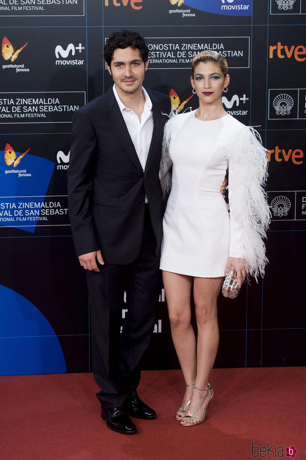 Úrsula Corberó y Chino Darín en el Festival de Cine de San Sebastián 2017