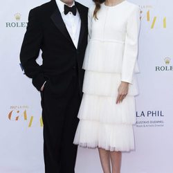 María Valverde y Gustavo Dudamel en la gala inaugural de la Filarmónica de Los Angeles
