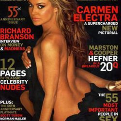 Carmen Electra en la portada de 'Playboy'