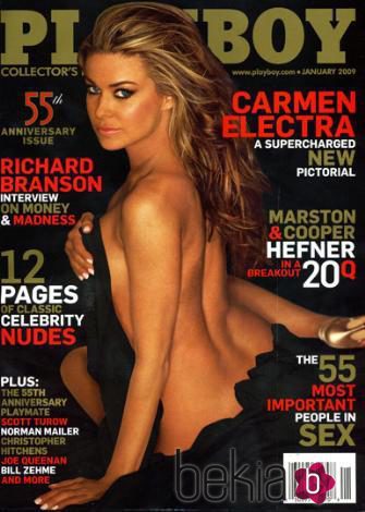 Carmen Electra en la portada de 'Playboy'
