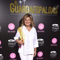 Cari Lapique en el estreno del musical 'El Guardaespaldas'