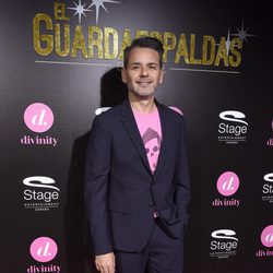 Jorge Lucas en el estreno del musical 'El Guardaespaldas'