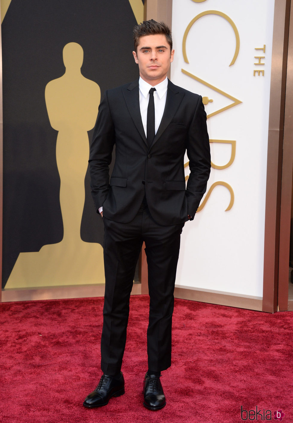 Zac Efron en la gala de Los Oscars en 2014