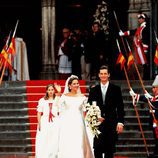La Infanta Cristina e Iñaki Urdangarin tras convertirse en marido y mujer