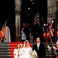 La Infanta Cristina e Iñaki Urdangarin tras convertirse en marido y mujer