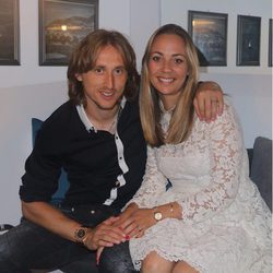 Luka Modric junto a su mujer Vanja