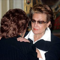 Carmen Sevilla en el funeral de Juanito Valderrama