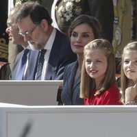 La Princesa Leonor y la Infanta Sofía en el Día de la Hispanidad 2017