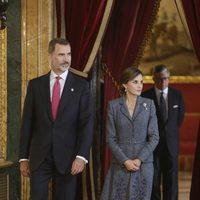 Los Reyes Felipe y Letizia en la recepción del Día de la Hispanidad 2017