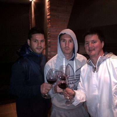Los hermanos Matias, Leo y Rodrigo Messi