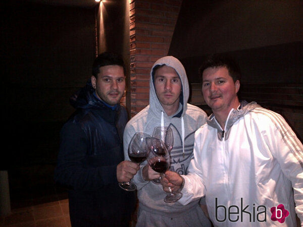 Los hermanos Matias, Leo y Rodrigo Messi